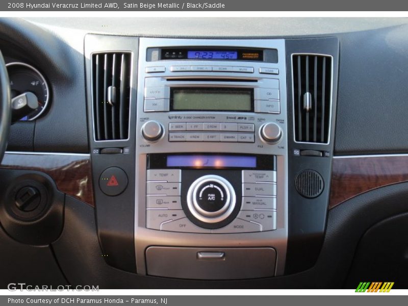 Satin Beige Metallic / Black/Saddle 2008 Hyundai Veracruz Limited AWD