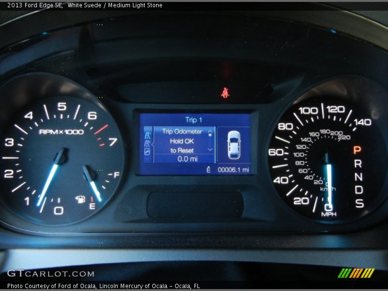 White Suede / Medium Light Stone 2013 Ford Edge SE
