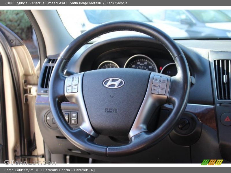 Satin Beige Metallic / Black/Saddle 2008 Hyundai Veracruz Limited AWD
