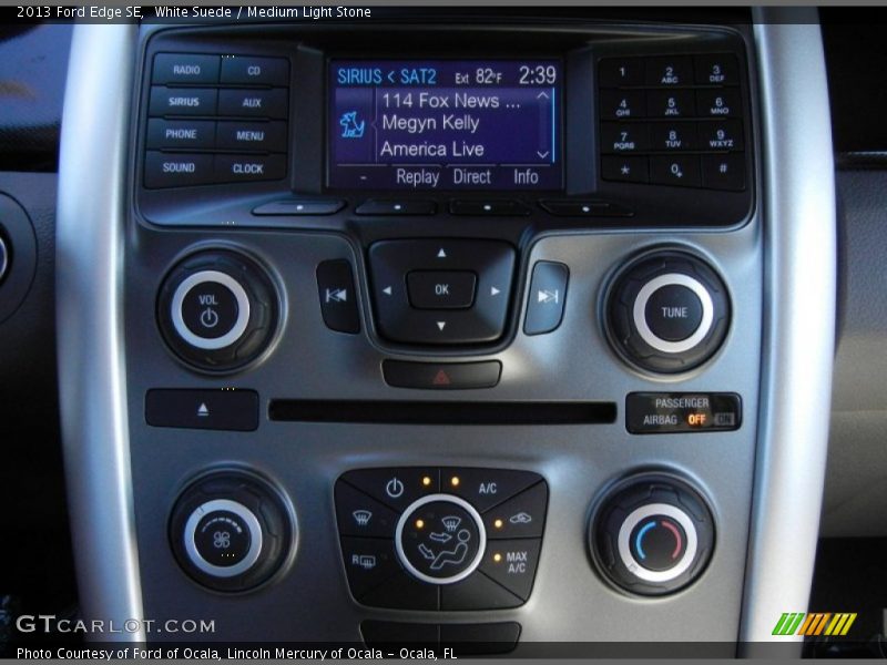 White Suede / Medium Light Stone 2013 Ford Edge SE
