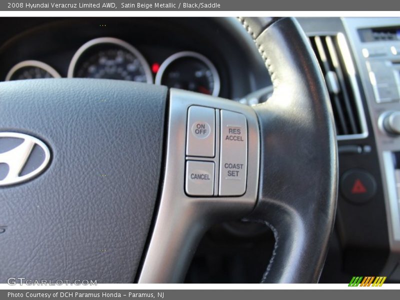 Satin Beige Metallic / Black/Saddle 2008 Hyundai Veracruz Limited AWD