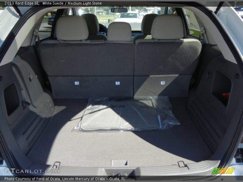 White Suede / Medium Light Stone 2013 Ford Edge SE