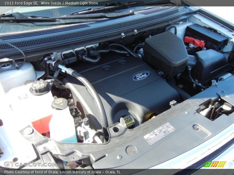 White Suede / Medium Light Stone 2013 Ford Edge SE