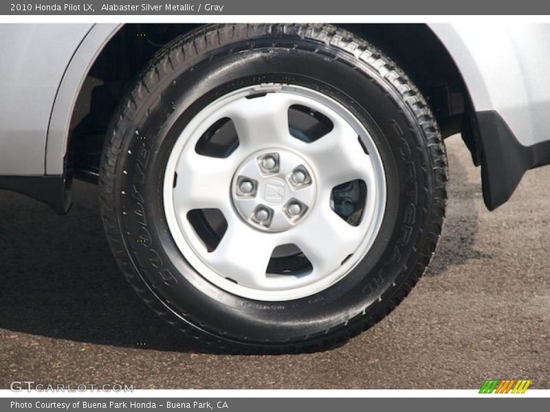 Alabaster Silver Metallic / Gray 2010 Honda Pilot LX