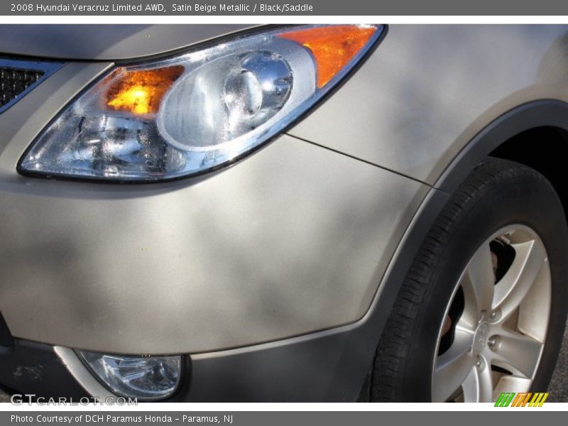 Satin Beige Metallic / Black/Saddle 2008 Hyundai Veracruz Limited AWD