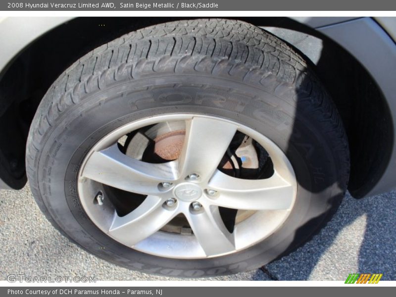 Satin Beige Metallic / Black/Saddle 2008 Hyundai Veracruz Limited AWD