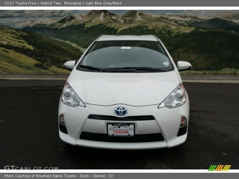Moonglow / Light Blue Gray/Black 2012 Toyota Prius c Hybrid Two