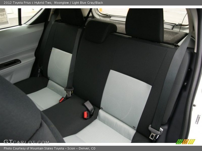 Moonglow / Light Blue Gray/Black 2012 Toyota Prius c Hybrid Two