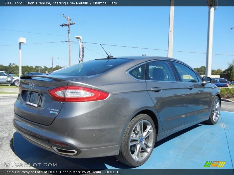 Sterling Gray Metallic / Charcoal Black 2013 Ford Fusion Titanium