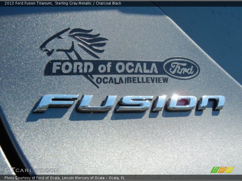 Sterling Gray Metallic / Charcoal Black 2013 Ford Fusion Titanium