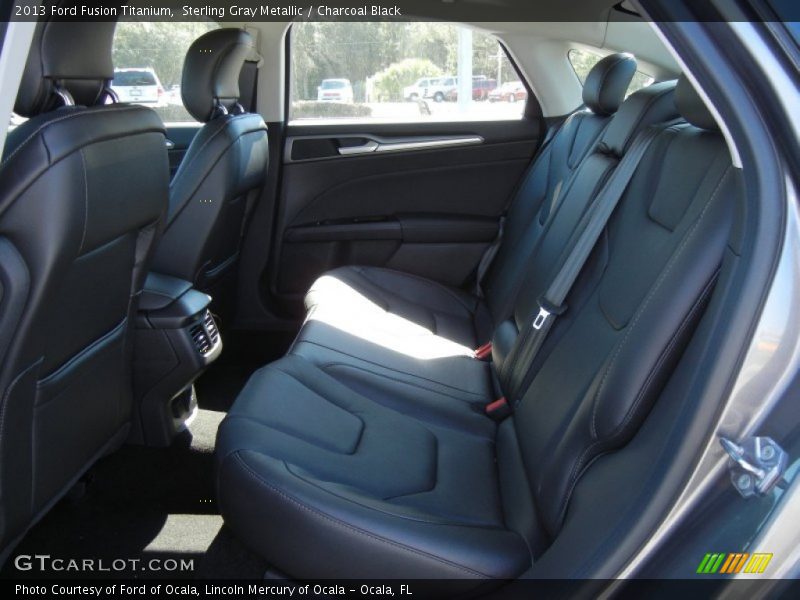 Rear Seat of 2013 Fusion Titanium