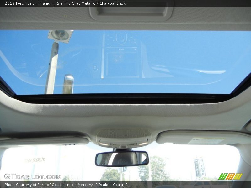 Sterling Gray Metallic / Charcoal Black 2013 Ford Fusion Titanium