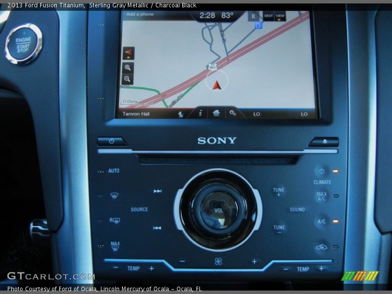 Navigation of 2013 Fusion Titanium