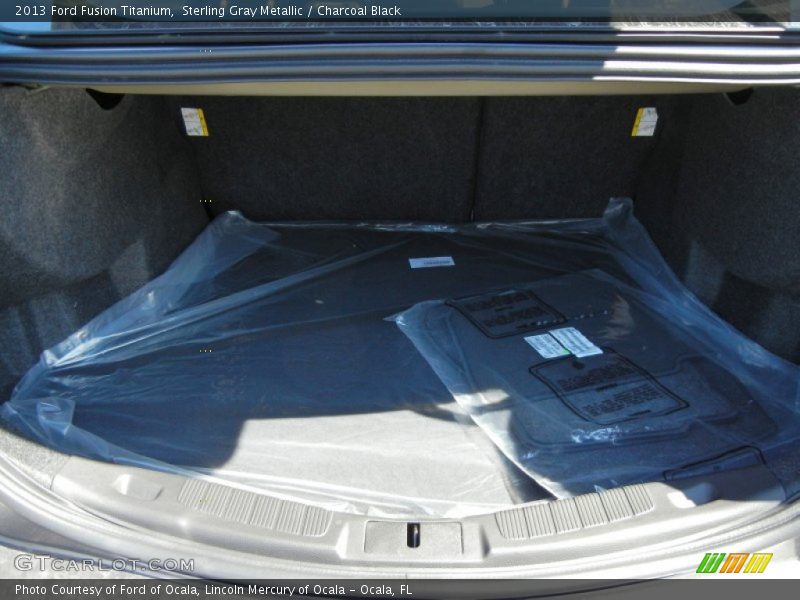Sterling Gray Metallic / Charcoal Black 2013 Ford Fusion Titanium