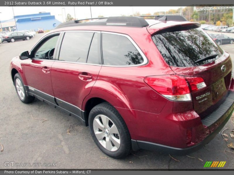 Ruby Red Pearl / Off Black 2012 Subaru Outback 3.6R Limited