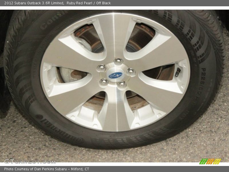 Ruby Red Pearl / Off Black 2012 Subaru Outback 3.6R Limited
