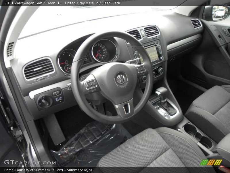 Titan Black Interior - 2011 Golf 2 Door TDI 