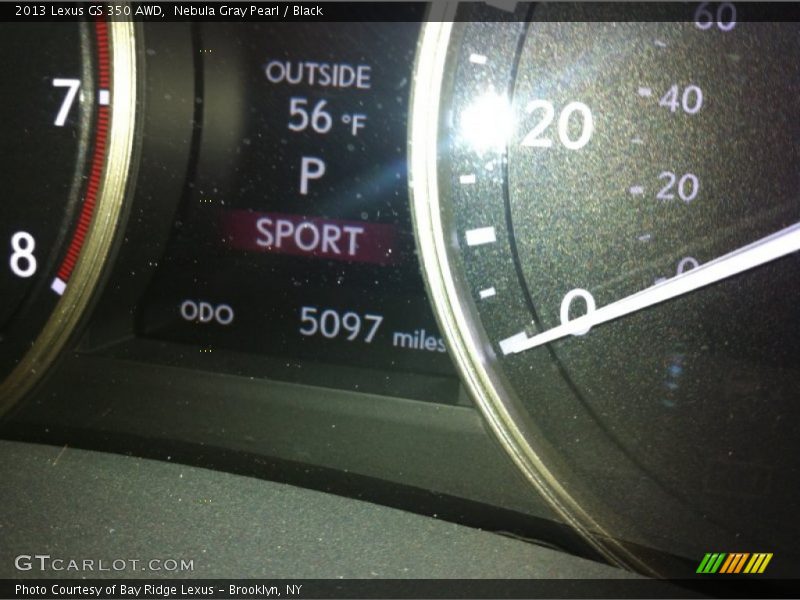 Nebula Gray Pearl / Black 2013 Lexus GS 350 AWD