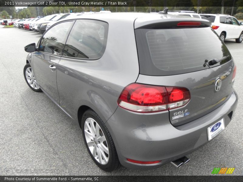 United Gray Metallic / Titan Black 2011 Volkswagen Golf 2 Door TDI
