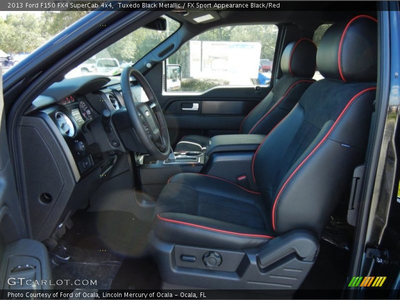 Tuxedo Black Metallic / FX Sport Appearance Black/Red 2013 Ford F150 FX4 SuperCab 4x4