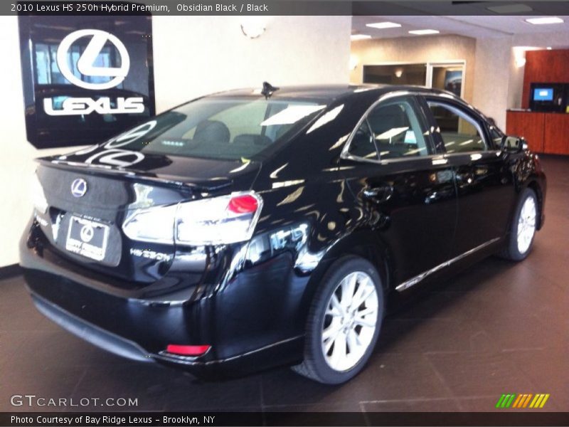 Obsidian Black / Black 2010 Lexus HS 250h Hybrid Premium