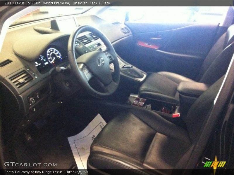 Obsidian Black / Black 2010 Lexus HS 250h Hybrid Premium