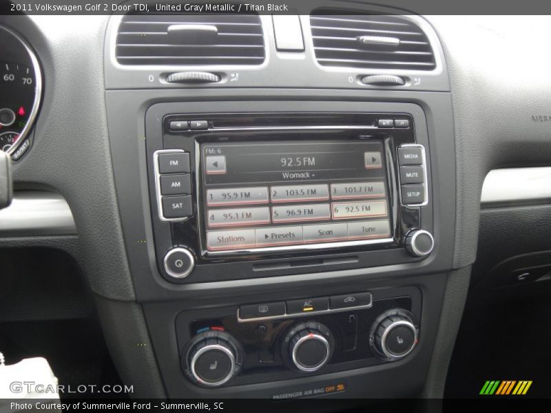 United Gray Metallic / Titan Black 2011 Volkswagen Golf 2 Door TDI