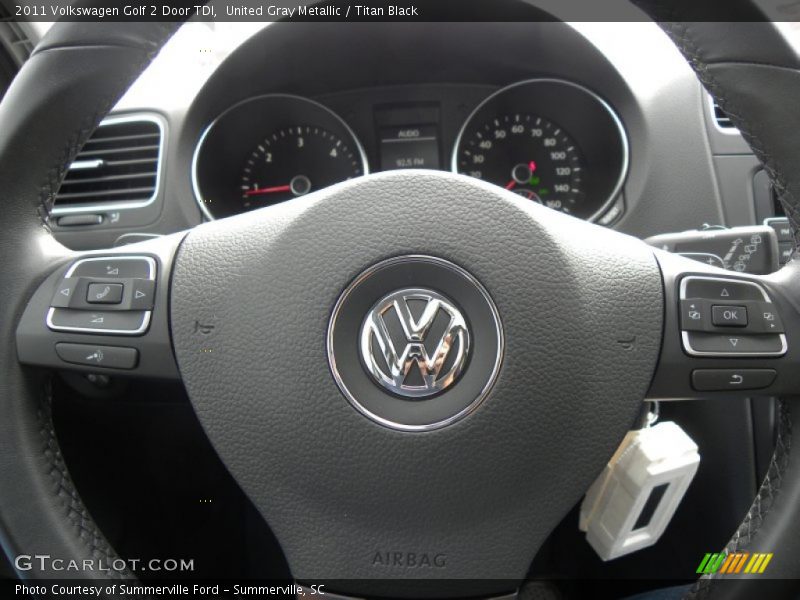 United Gray Metallic / Titan Black 2011 Volkswagen Golf 2 Door TDI