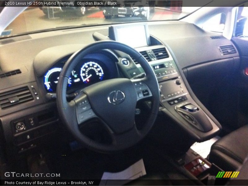 Obsidian Black / Black 2010 Lexus HS 250h Hybrid Premium