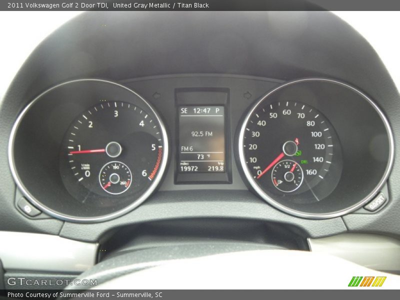  2011 Golf 2 Door TDI 2 Door TDI Gauges