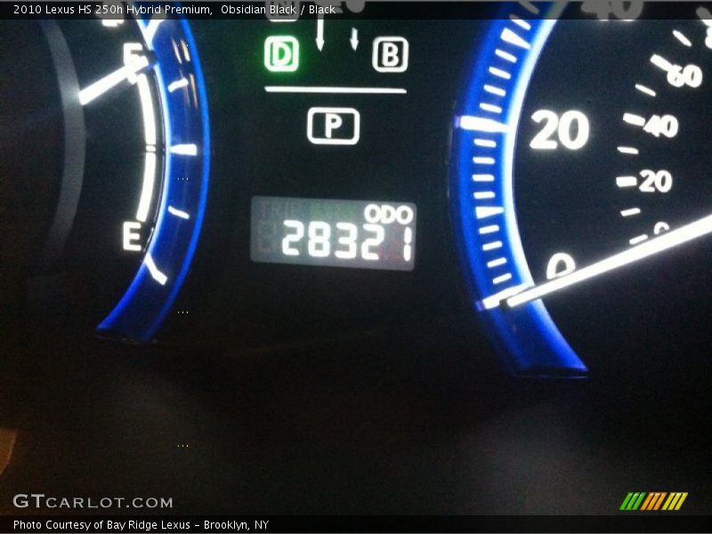 Obsidian Black / Black 2010 Lexus HS 250h Hybrid Premium