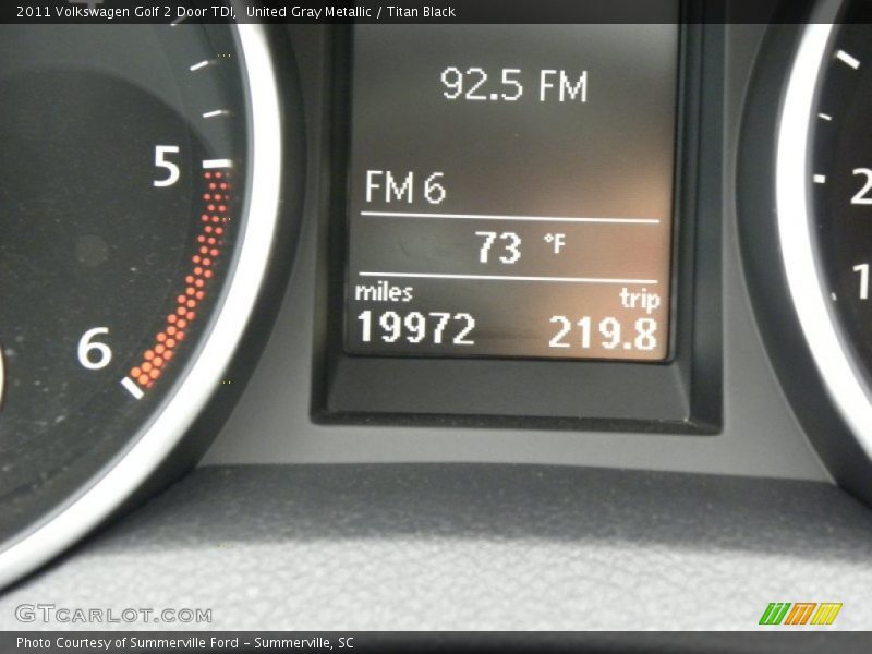United Gray Metallic / Titan Black 2011 Volkswagen Golf 2 Door TDI