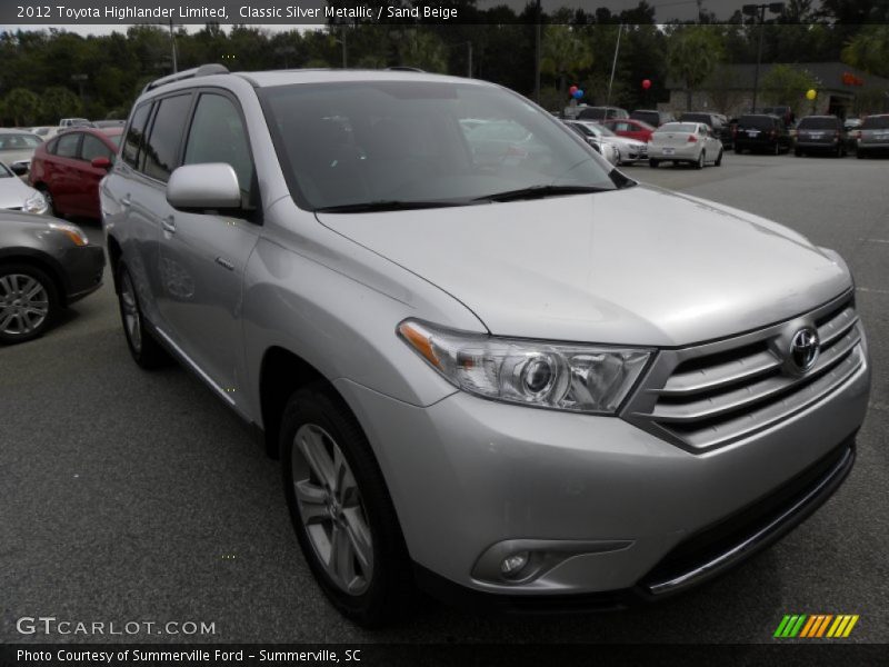 Classic Silver Metallic / Sand Beige 2012 Toyota Highlander Limited