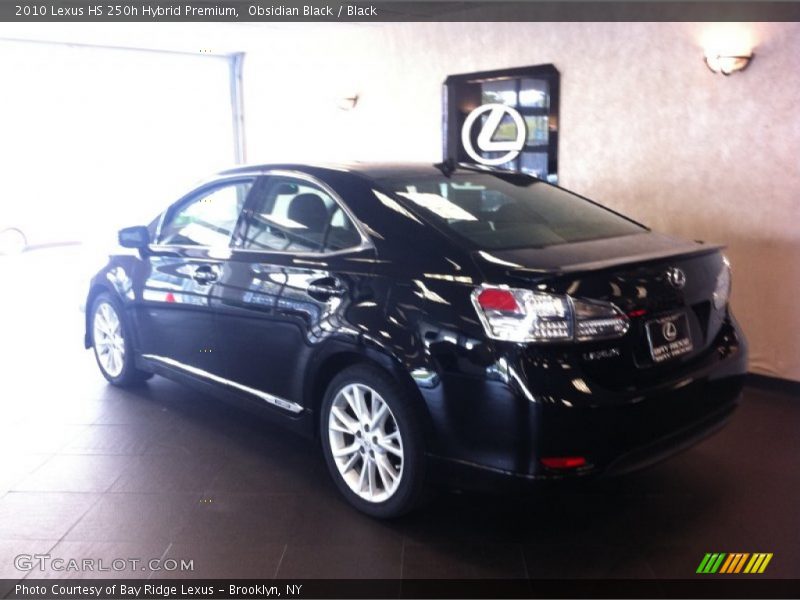 Obsidian Black / Black 2010 Lexus HS 250h Hybrid Premium