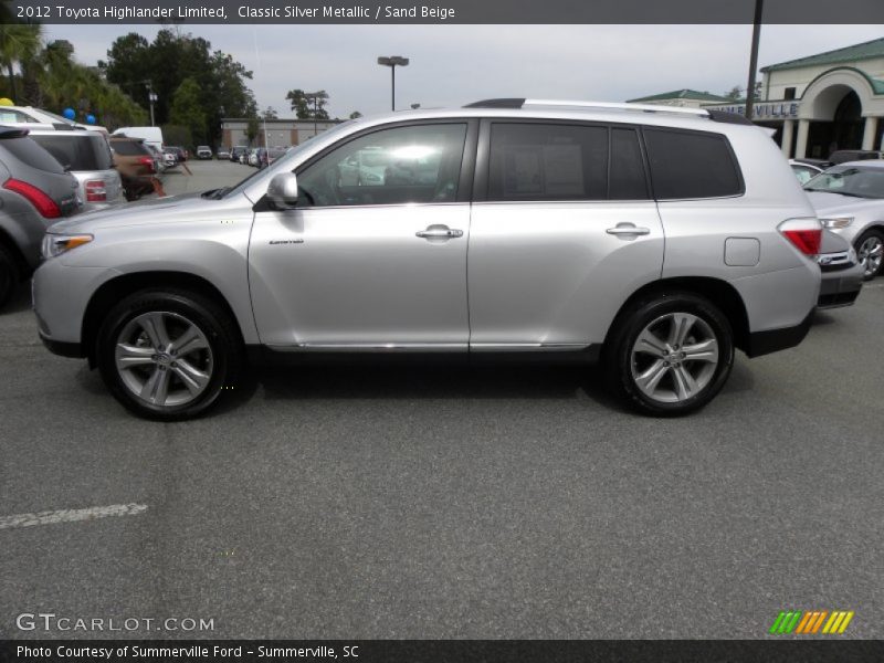 Classic Silver Metallic / Sand Beige 2012 Toyota Highlander Limited