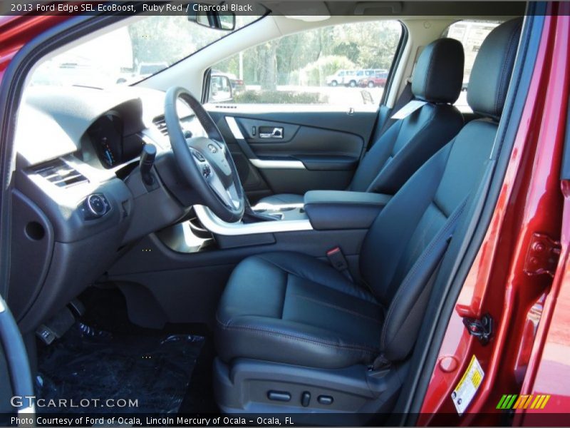 Ruby Red / Charcoal Black 2013 Ford Edge SEL EcoBoost