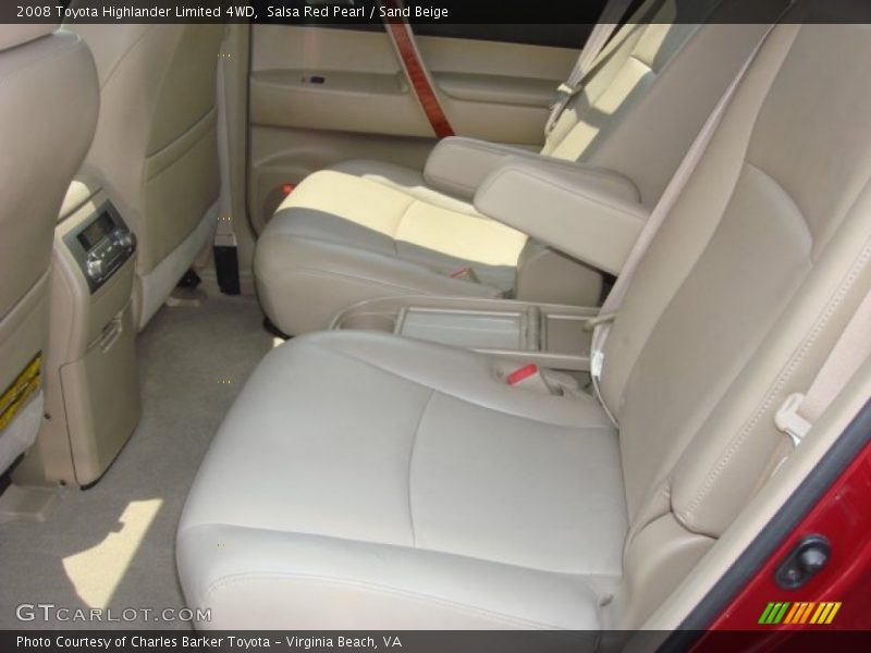 Salsa Red Pearl / Sand Beige 2008 Toyota Highlander Limited 4WD