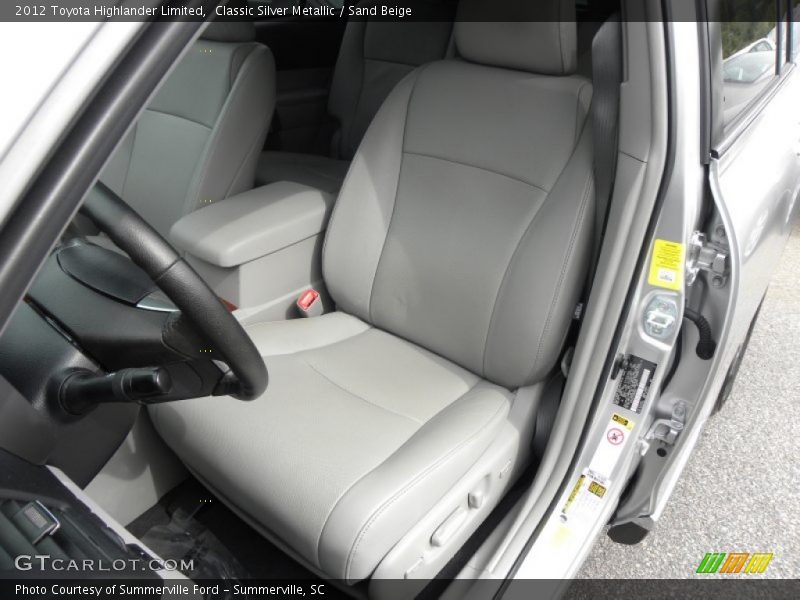 Classic Silver Metallic / Sand Beige 2012 Toyota Highlander Limited