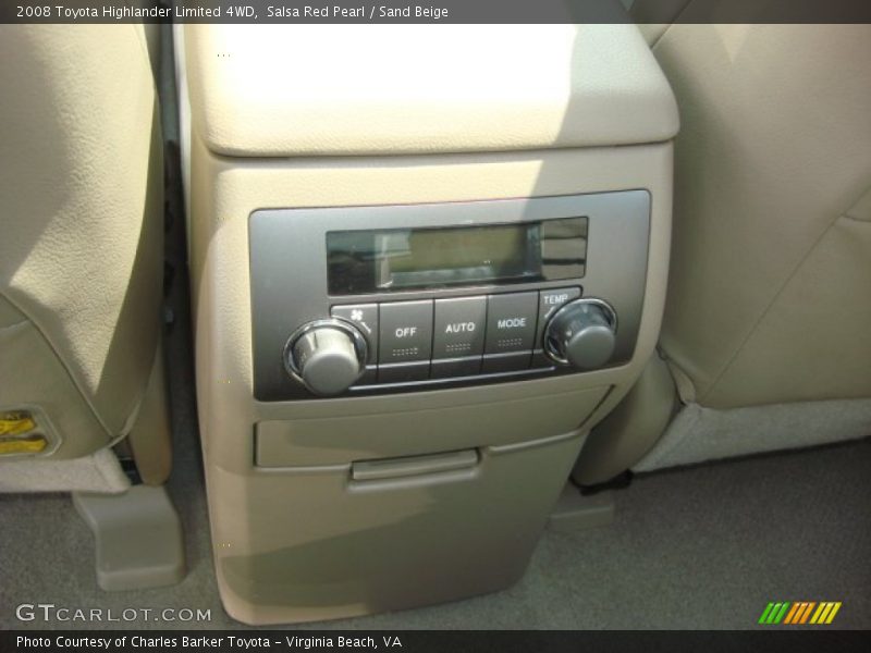 Salsa Red Pearl / Sand Beige 2008 Toyota Highlander Limited 4WD