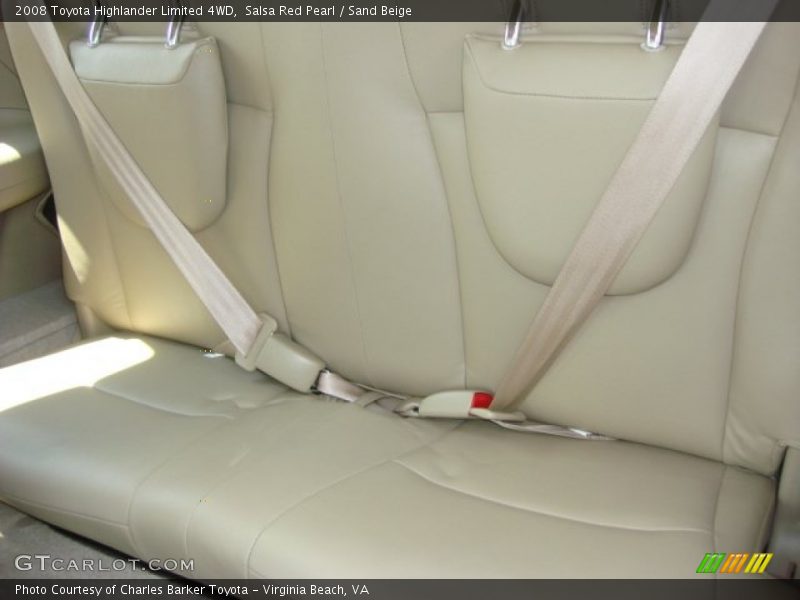 Salsa Red Pearl / Sand Beige 2008 Toyota Highlander Limited 4WD