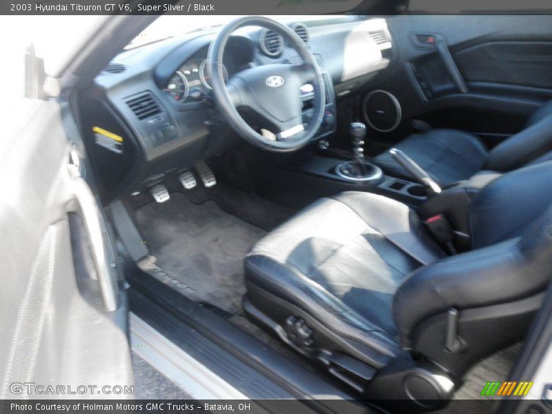 Super Silver / Black 2003 Hyundai Tiburon GT V6