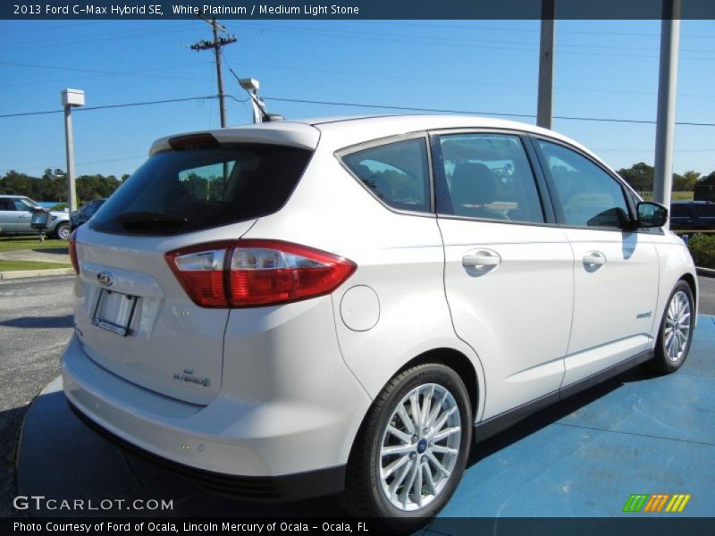White Platinum / Medium Light Stone 2013 Ford C-Max Hybrid SE