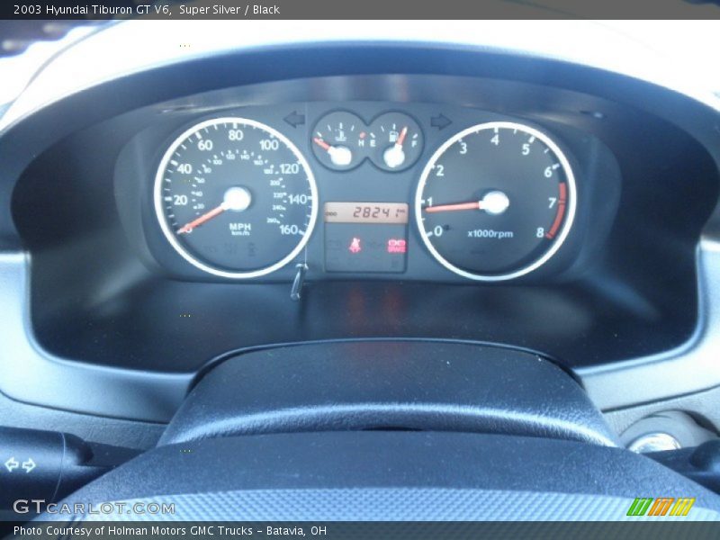 Super Silver / Black 2003 Hyundai Tiburon GT V6