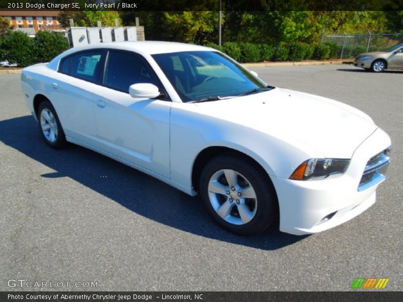 Ivory Pearl / Black 2013 Dodge Charger SE