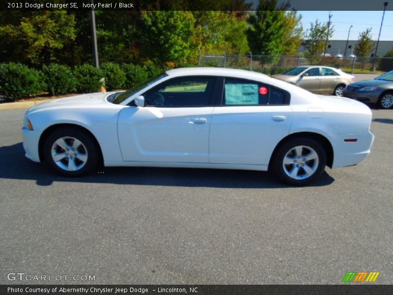 Ivory Pearl / Black 2013 Dodge Charger SE