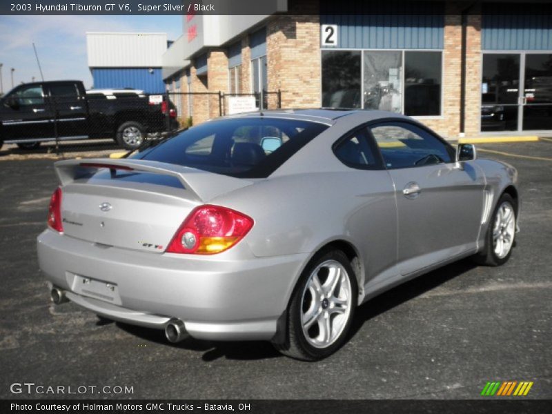 Super Silver / Black 2003 Hyundai Tiburon GT V6