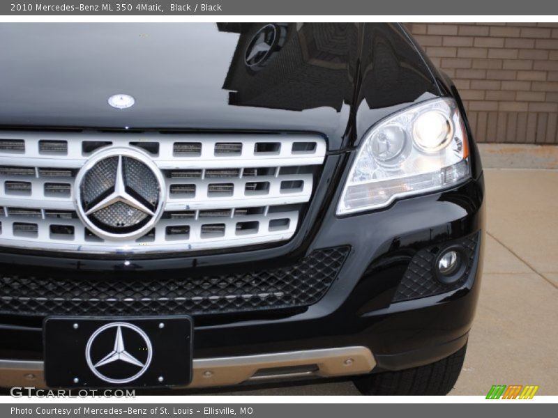 Black / Black 2010 Mercedes-Benz ML 350 4Matic