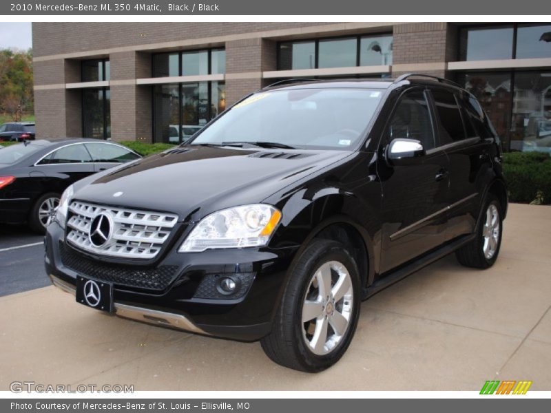 Black / Black 2010 Mercedes-Benz ML 350 4Matic