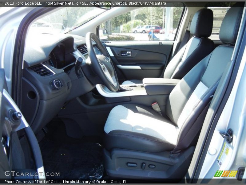 Ingot Silver Metallic / SEL Appearance Charcoal Black/Gray Alcantara 2013 Ford Edge SEL