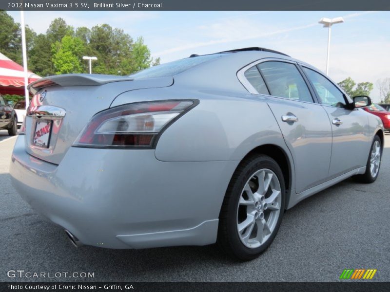 Brilliant Silver / Charcoal 2012 Nissan Maxima 3.5 SV